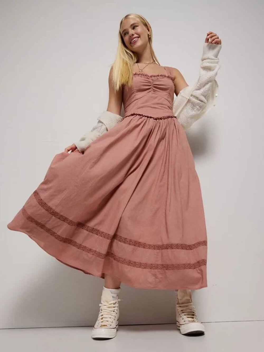 American Eagle Pink Maxi Dress